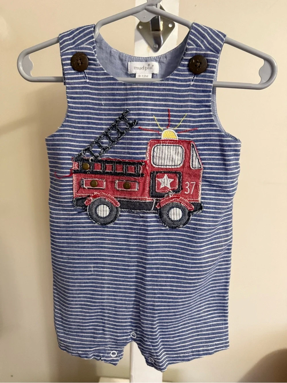 Mudpie Firetruck Romper